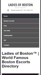 Mobile Screenshot of ladiesofboston.com