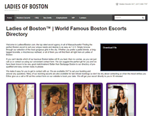 Tablet Screenshot of ladiesofboston.com